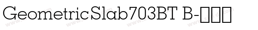 GeometricSlab703BT B字体转换